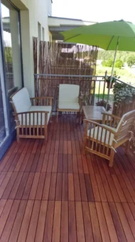 Drevené balkónové parkety GUMI - 1 m2 – Obrázok 3