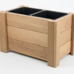 Ozdobný drevený kvetináč, exotické drevo, nenaolejovaný